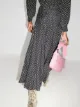 Rixo polka dot print midi skirt