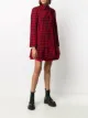 RedValentino check-print double-breasted coat