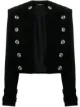 Image 1 of Balmain velvet crystal-embellished Spencer jacket