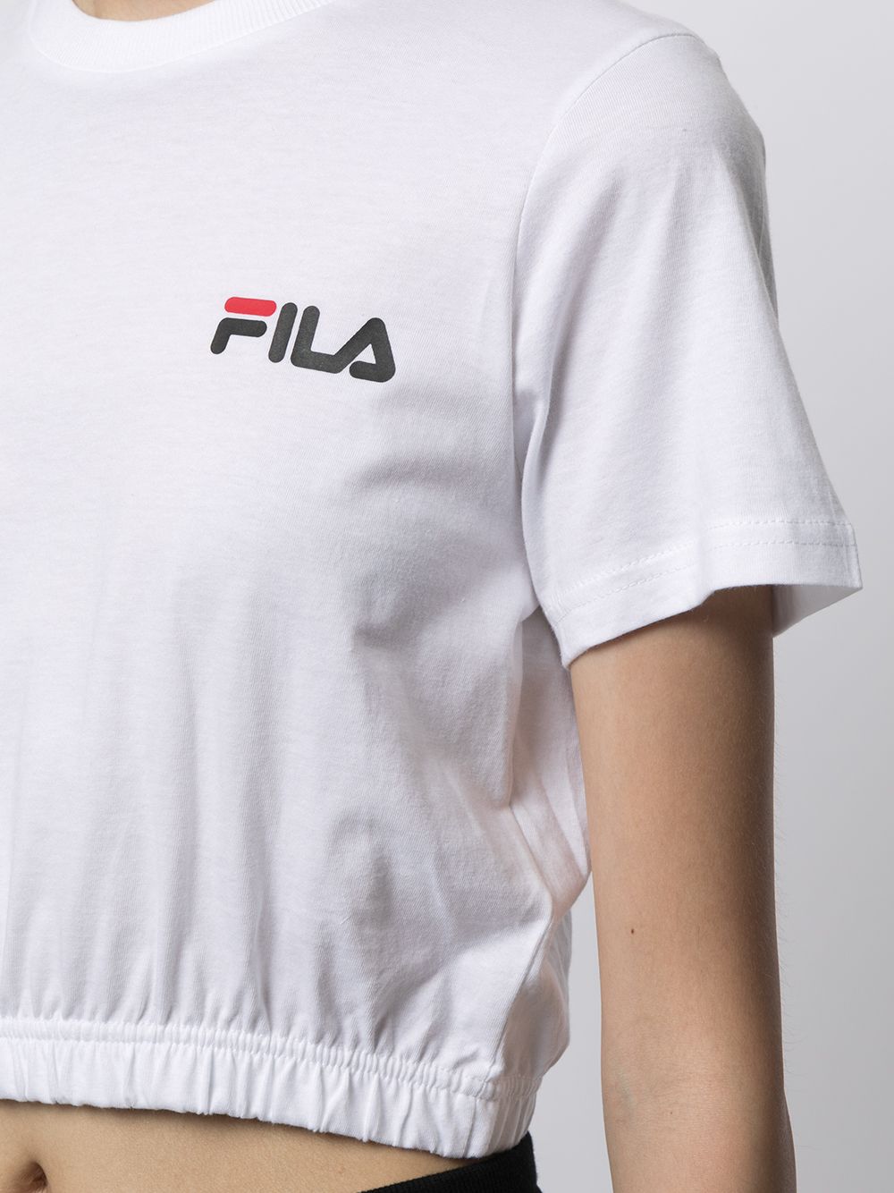 фото Fila укороченная футболка с логотипом