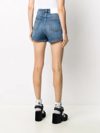 high-waist denim shorts展示图