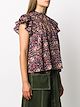 Ulla Johnson floral ruffle-sleeve blouse