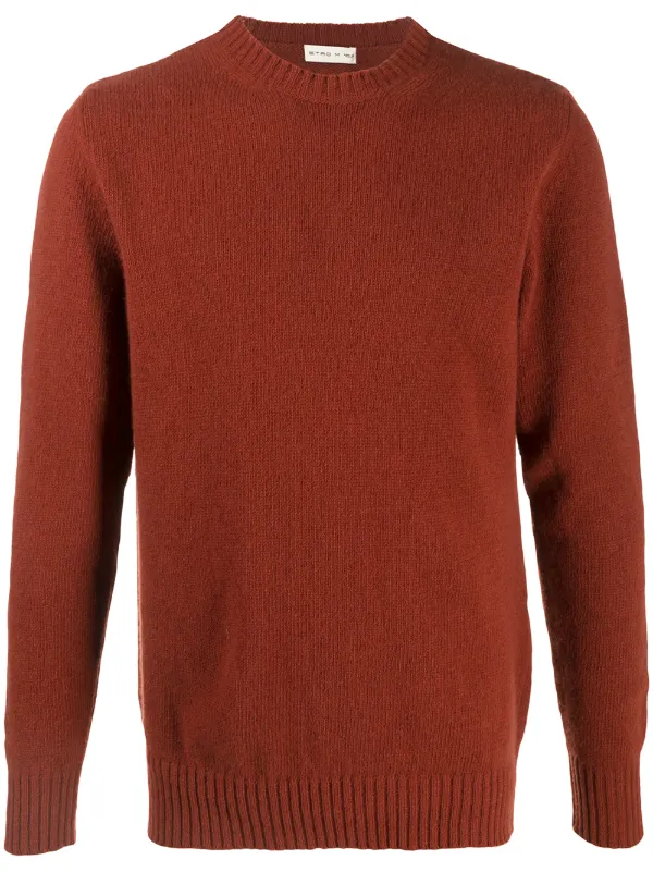 orange knitted jumper