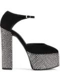 Giuseppe Zanotti crystal-embellished platform sandals - Black