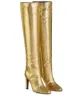 Image 2 of Giuseppe Zanotti metallic knee-length boots
