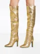 Giuseppe Zanotti metallic knee-length boots