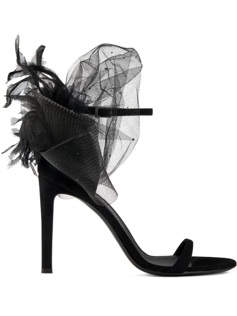 Giuseppe Zanotti Odile 105mm bow-appliqué sandals