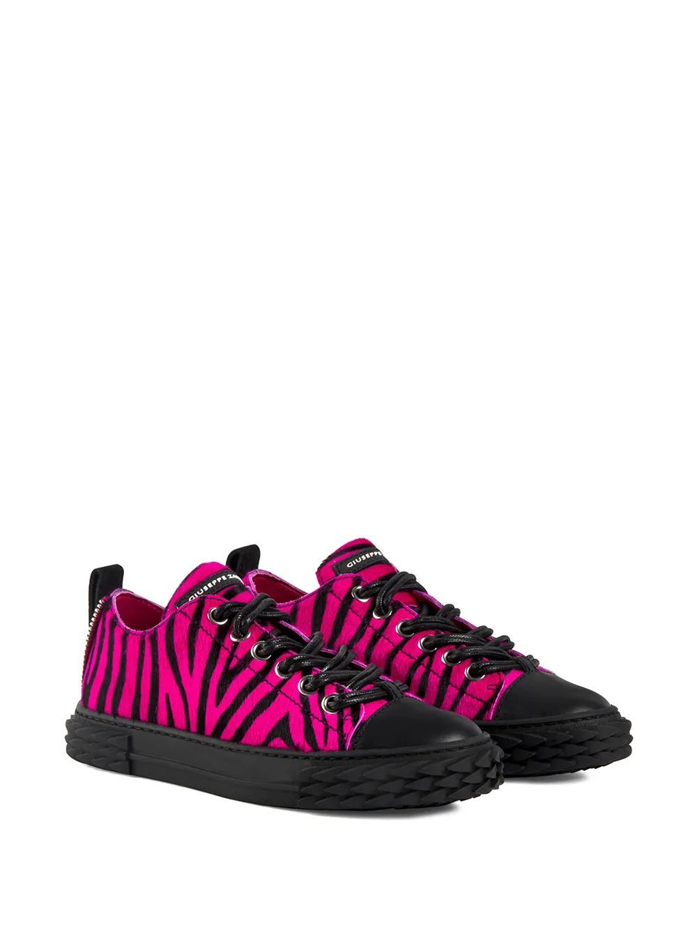 Giuseppe Zanotti Blabber sneakers met zebraprint - Roze