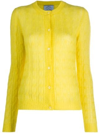 Prada cable-knit Cardigan - Farfetch