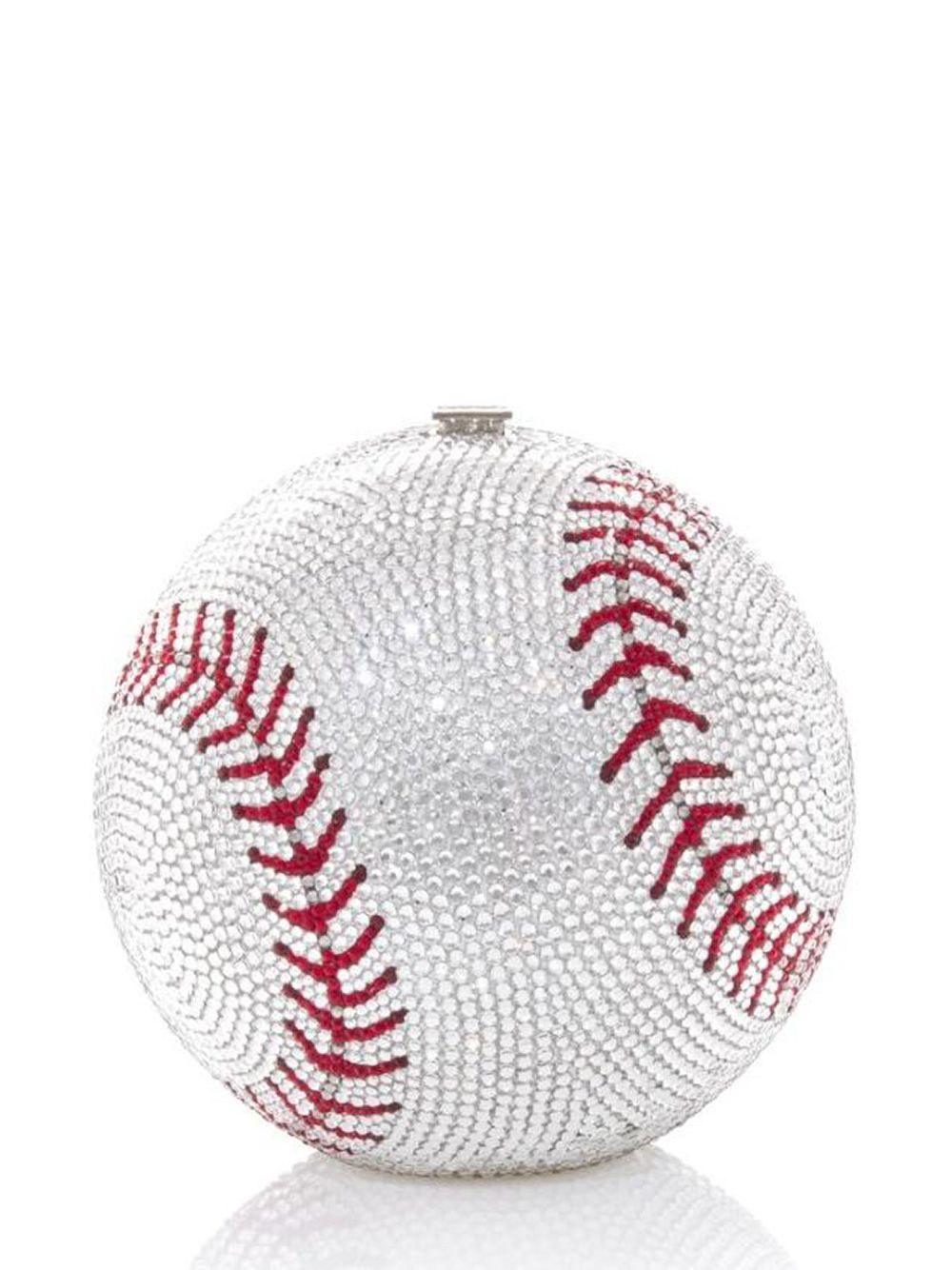 фото Judith leiber baseball ball sphere-shaped clutch