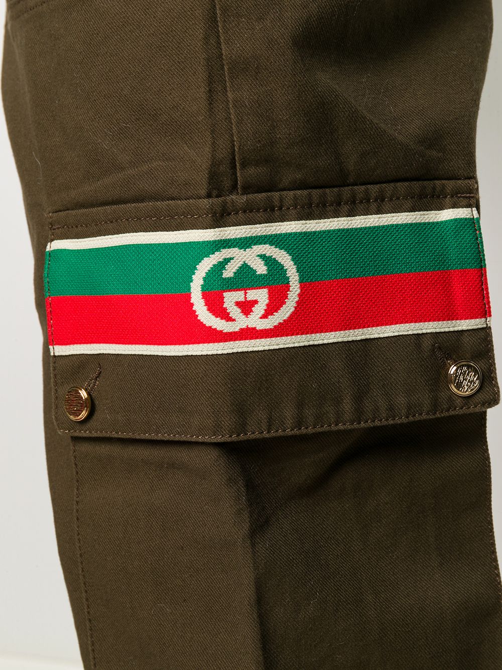 Gucci Web-detail Cargo Trousers - Farfetch