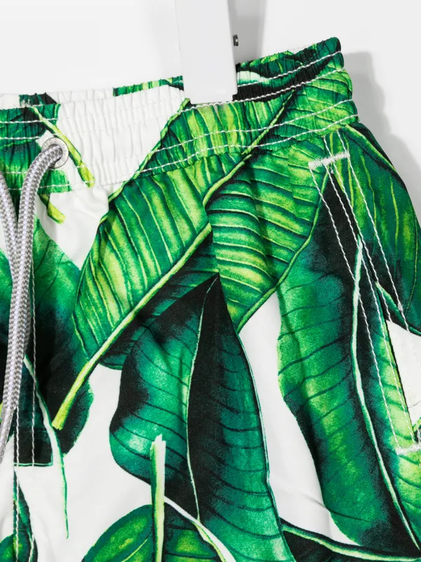 MC2 Saint Barth Banana Leaves Print 