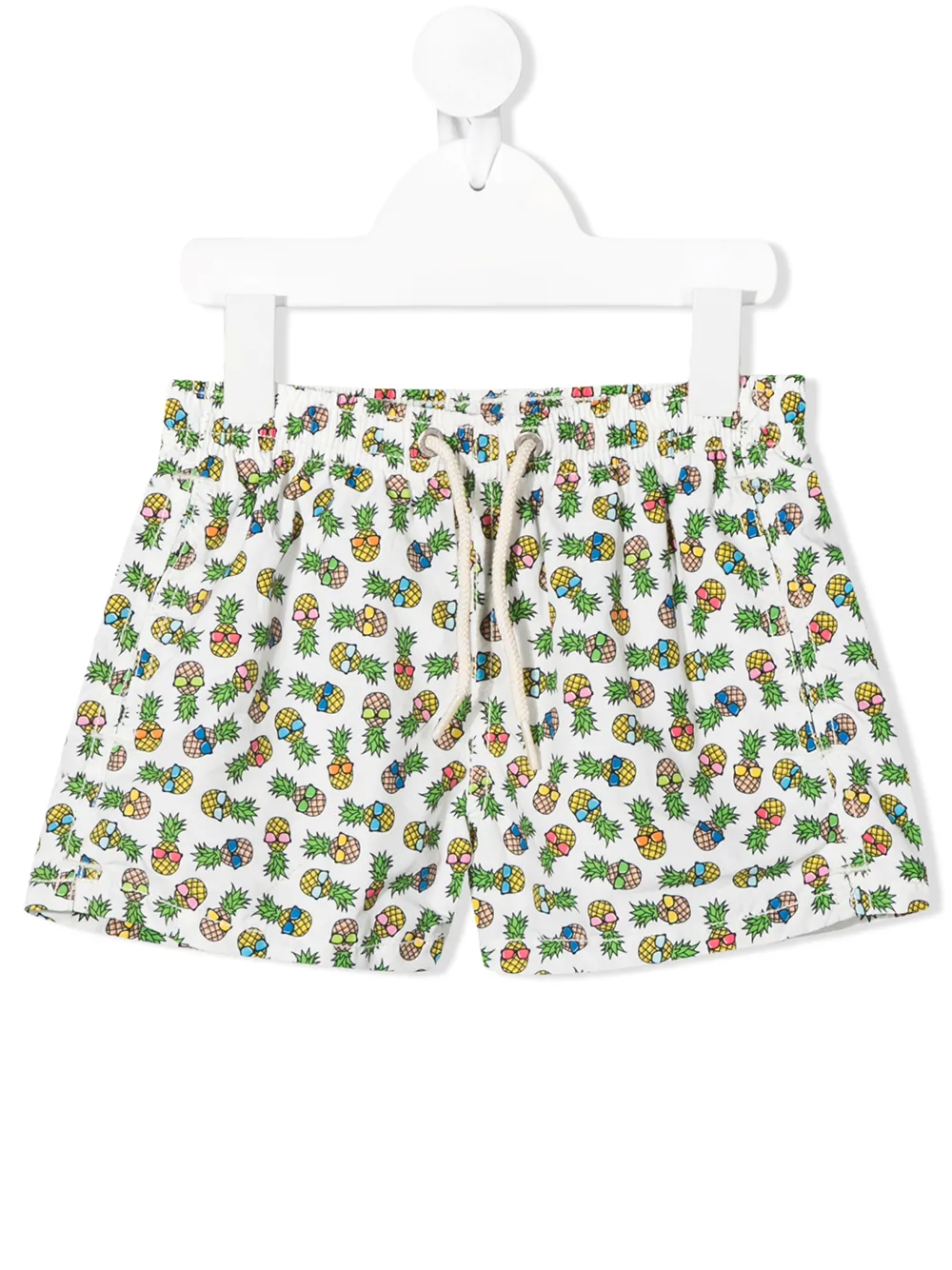 

MC2 Saint Barth shorts de playa con piñas estampadas - Blanco