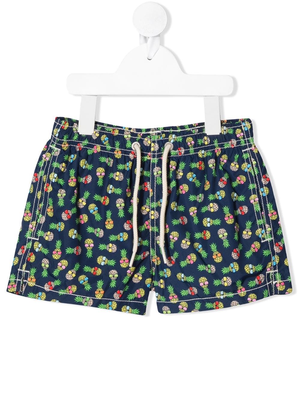 

MC2 Saint Barth shorts de playa con piñas estampadas - Azul