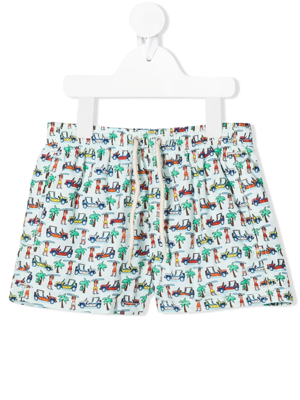 

MC2 Saint Barth beach print swim shorts - Blue