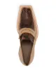 Martine Rose snake-effect print heeled loafers