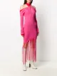 Bottega Veneta twisted-neck ribbed-knit dress