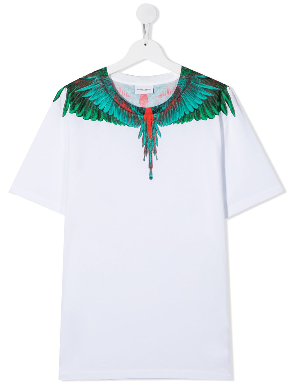 фото Marcelo burlon county of milan kids футболка с принтом wings