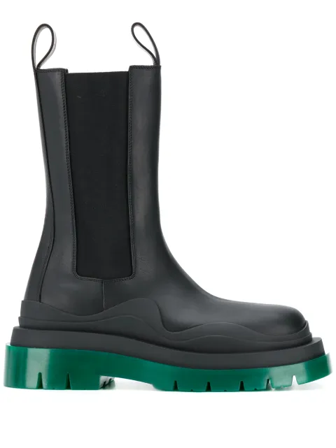 bottega boots green bottom