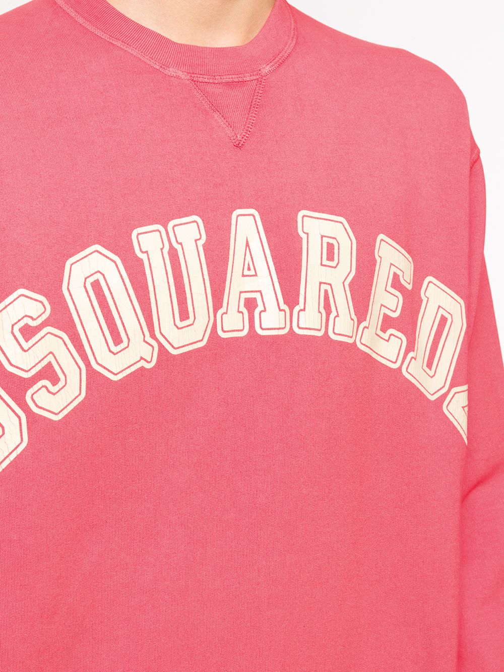 Dsquared2 Logo Print Cotton Sweatshirt - Farfetch
