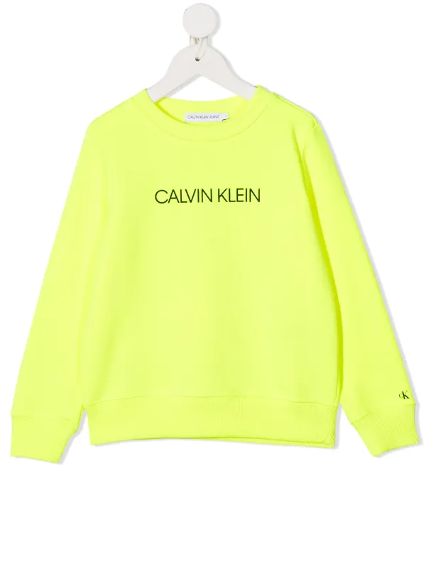 calvin klein hoodie yellow
