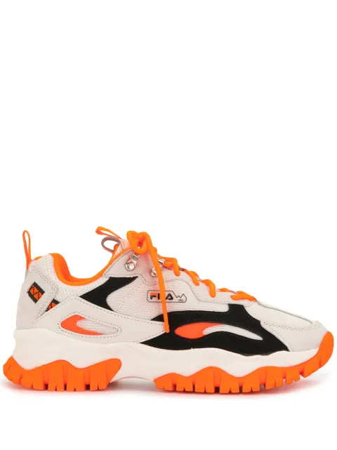 orange fila sneakers