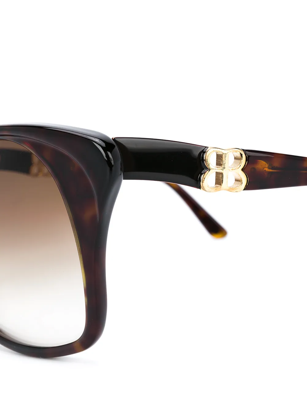 Balenciaga Eyewear Zonnebril met BB logo Bruin