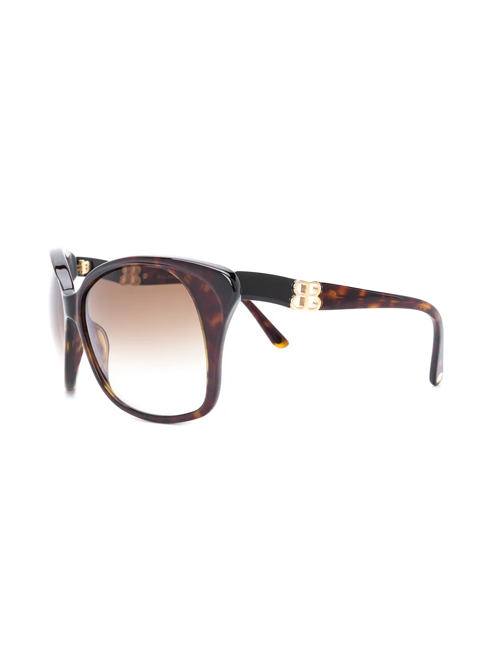 Balenciaga Eyewear Zonnebril met BB logo - Bruin