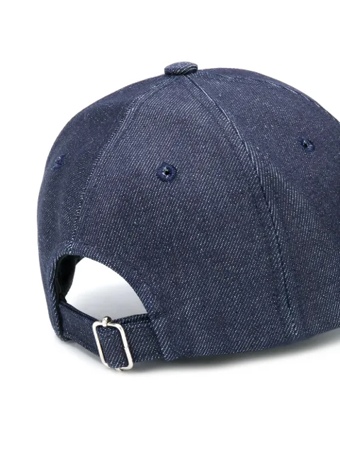 A.P.C. embroidered logo denim cap COCSXM24069 - 1