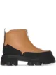 Image 1 of GANNI zip-up ridged platform sole boots