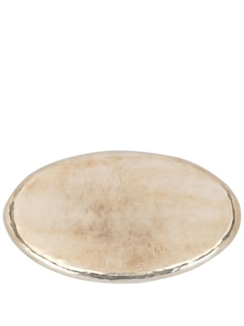 WERKSTATT:MÜNCHEN oval silver tray (19cm)