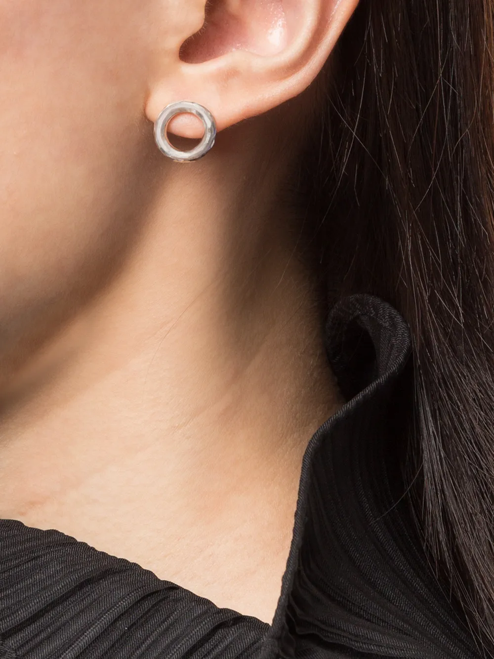 WERKSTATT:MÜNCHEN Hoop Studded Earrings | Silver | FARFETCH CA