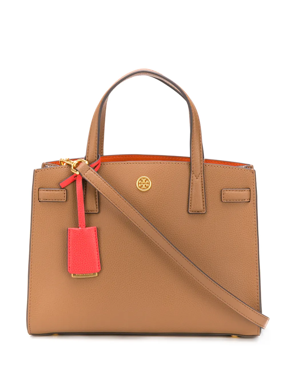 Click to view more detailed imagery on our partner's website Tory Burch Walker Leather Tote Bag In Brown