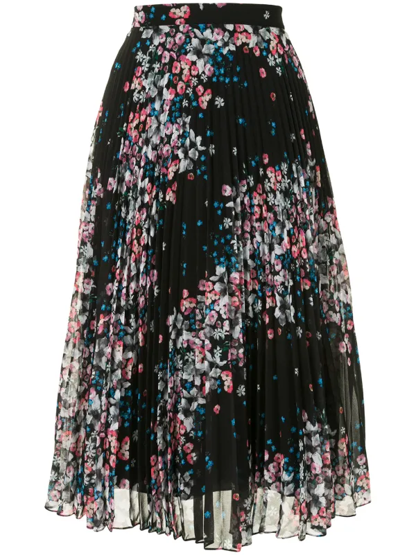 Floral print pleated skirt Outlet