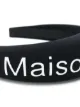 MM6 Maison Margiela logo print headband