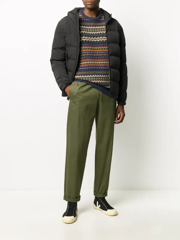 ASPESI フリツティテルワイトレックハンツ 0105D3078 5186 Aspesi TECHNICAL TWILL PARKA IN BLACK | miinto | REVERSIBLE