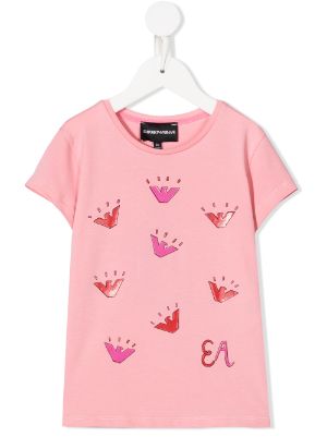 Emporio Armani Kids Girls T Shirts Shop Designer Kidswear Farfetch