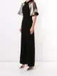 Saiid Kobeisy panelled metallic-sheen jumpsuit