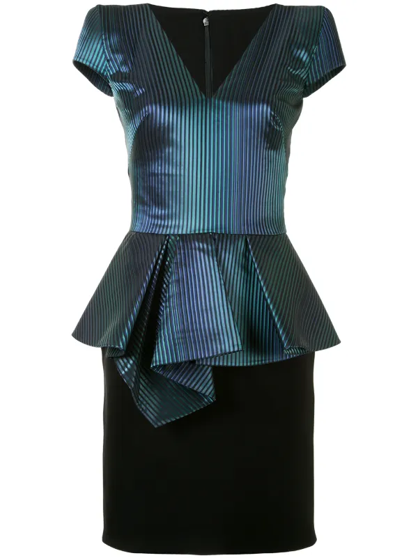 peplum mini dress