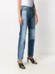 Givenchy high-rise straight-leg patchwork jeans