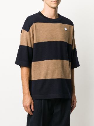 striped short sleeved loose T-shirt展示图