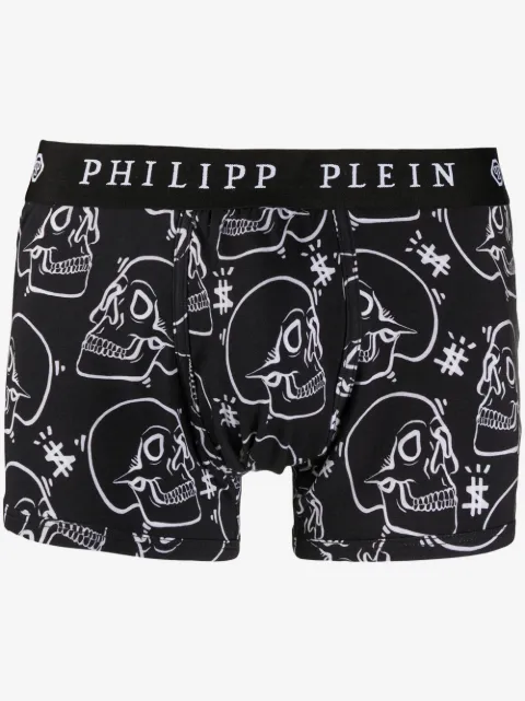 Philipp Plein boxer allover outline skull
