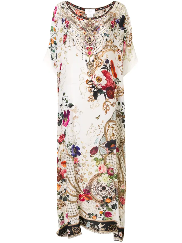 silk kaftan dress