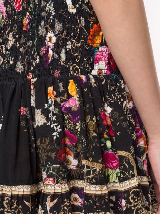 embellished floral-print mini skirt展示图