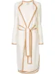 Image 1 of Khaite Iman contrast top-stitched coat