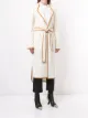 Khaite Iman contrast top-stitched coat