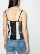Natasha Zinko patchwork sweetheart-neck top