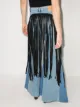 Natasha Zinko fringe-detailing flared jeans
