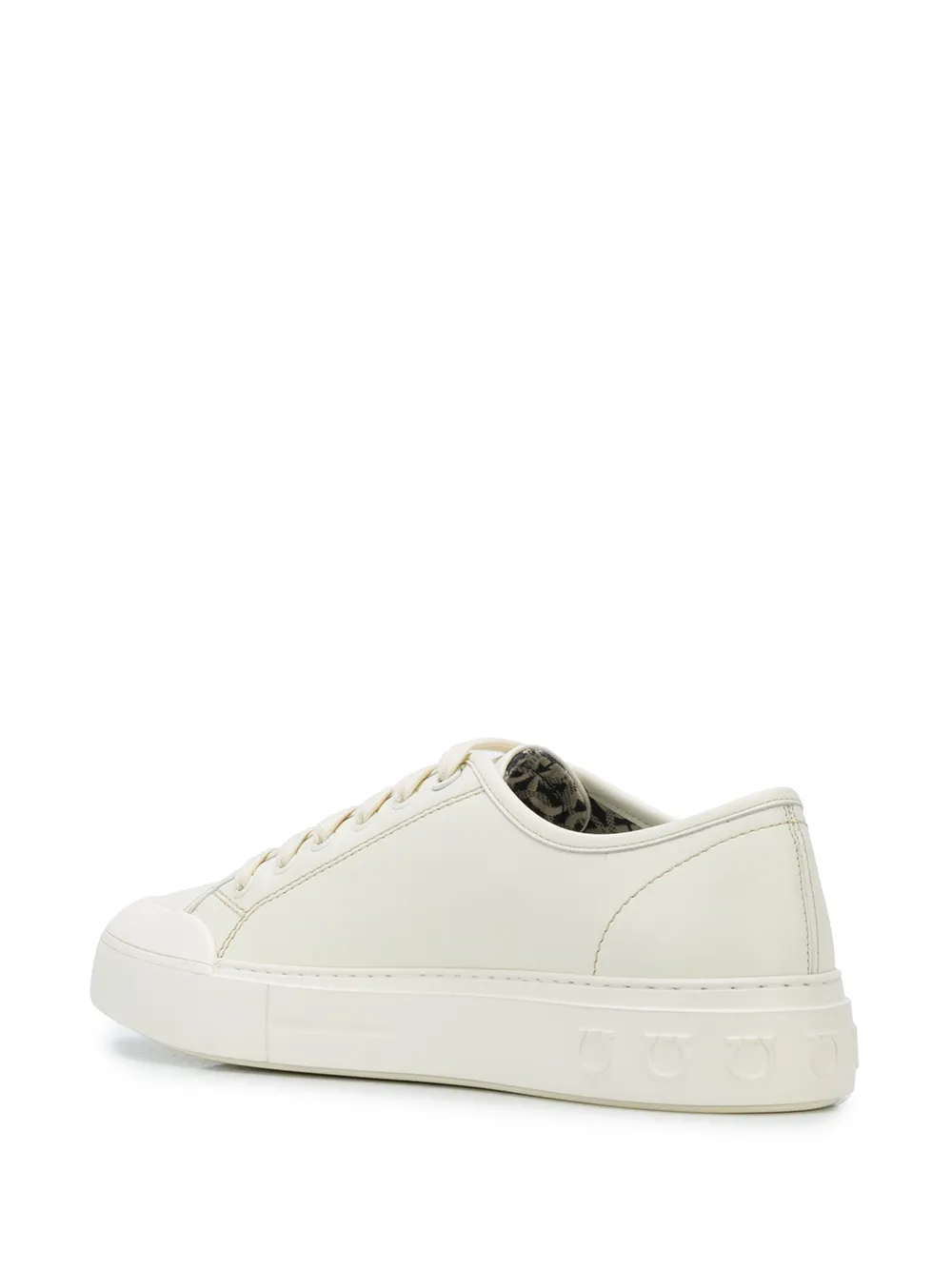  Ferragamo Gancio Low-top Sneakers - White 
