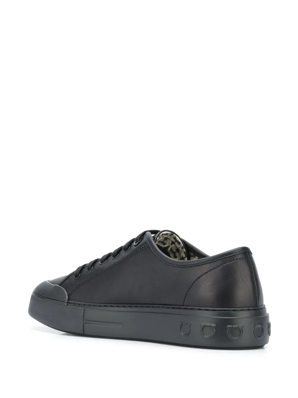 Ferragamo Gancio low-top sneakers Zwart